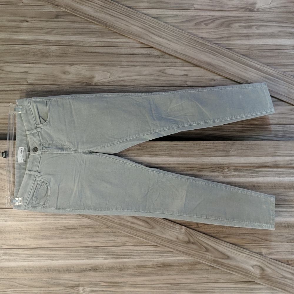 Loft Curvy Skinny Women's Corduroy Pants Size 0 - Light Gray